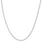 Unisex Gold Classics&#8482; 0.8mm. 14k White Gold Spiga 14in. Necklace - image 2