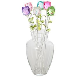 Home Essentials Roses with Vase Set of 6