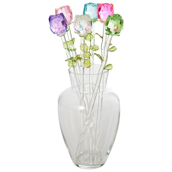 Home Essentials Roses with Vase Set of 6 - image 