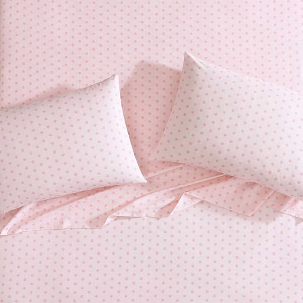 Laura Ashley Scallop Dollop 100% Cotton Sheet Set