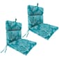 Jordan Dir Seacoral Turquoise Outdoor Chair Cushions - Set Of 2 - image 1