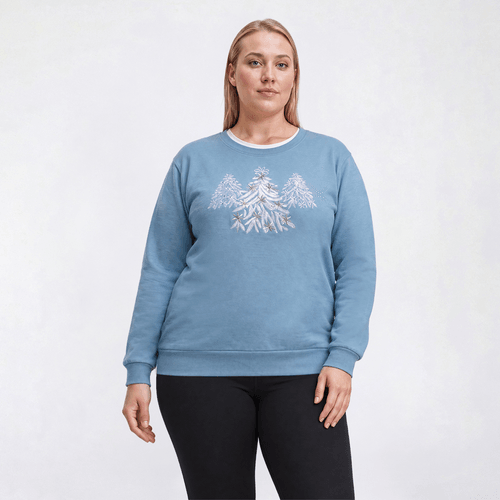 Plus Size Top Stitch by Morning Sun Winter Elegance Sweatshirt - image 
