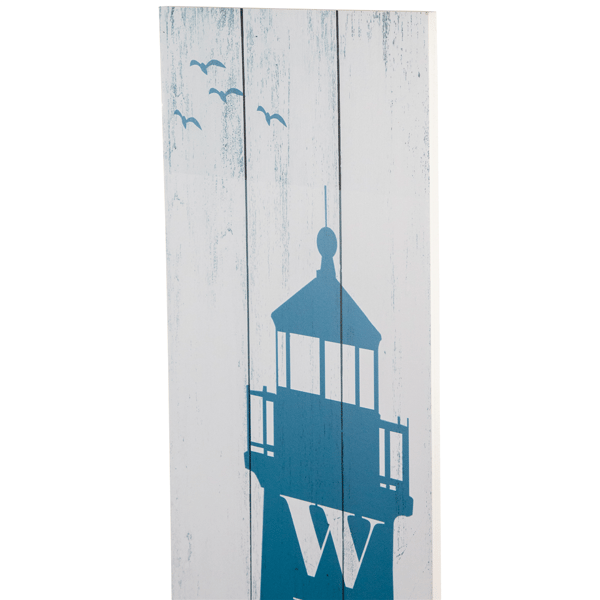 Northlight Weathered Lighthouse "Welcome" Porch Board Sign