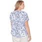 Plus Size Hearts of Palm Smooth Sailing Nautical Rope Blouse - image 2