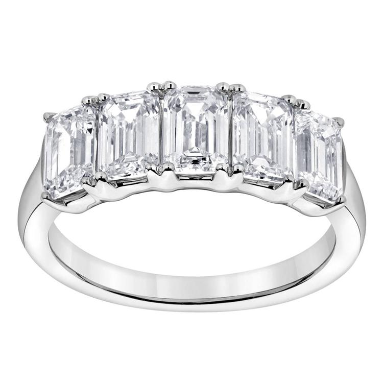 Nova Star® 14kt. White Gold 2 5/8ctw. Lab Grown Diamond Band Ring