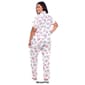 Plus Size White Mark 2pc. Floral Leopard Pajama Set - image 2
