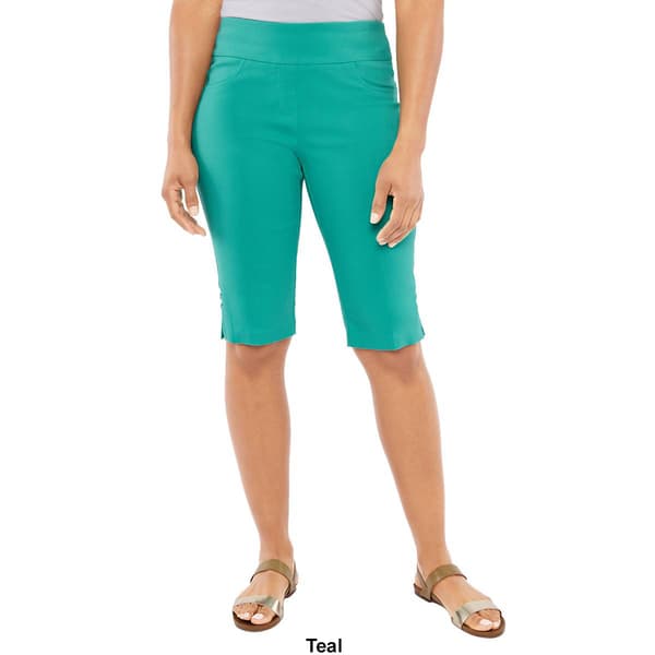 Womens Hearts of Palm Bright This Way Solid Tech Stretch Capris Boscov's