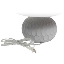 Lalia Home Organix Concrete Thumbprint Table Lamp w/Fabric Shade