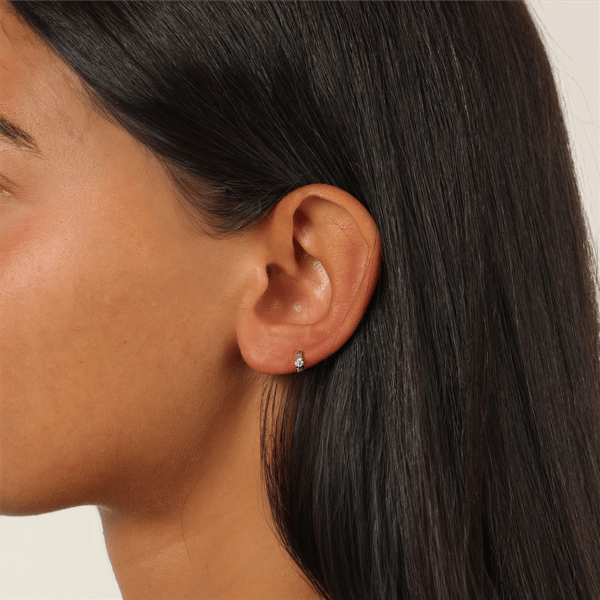 Brilliant Grown 1/10ctw. Lab-Grown Diamond Hoop Earrings