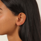 Brilliant Grown 1/10ctw. Lab-Grown Diamond Hoop Earrings - image 4