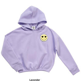 Girls &#40;7-16&#41; Jolie & Joy Smiley Chenille Patch Pullover Hoodie