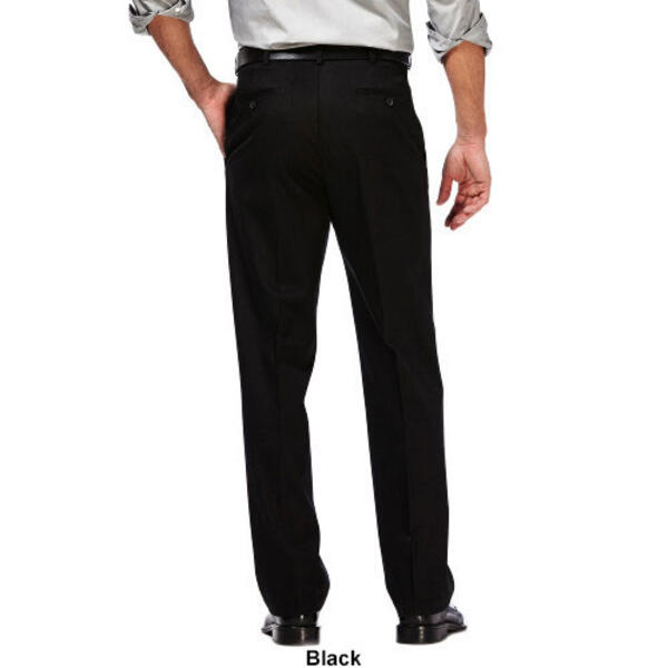 Haggar Mens Work To Weekend(R) Khaki Flat Front Pant Classic Fit