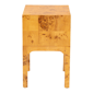 bali & pari Kayla Modern Real Burl Wood 2-Drawer Nightstand - image 4
