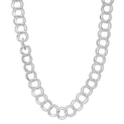 Sterling Silver Charm Link Chain Necklace