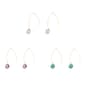 Ashley Cooper(tm) Trio Pink Albalone Turquoise Earring Set - image 1