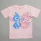 Girls (7-16) Disney Stitch & Angel Rhinestone Tee - image 1