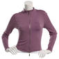 Juniors Cotton Candy Butter Double Zip Mock Neck Jacket - image 4