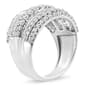 Haus of Brilliance Sterling Silver 2ctw. Diamond Cluster Ring - image 3