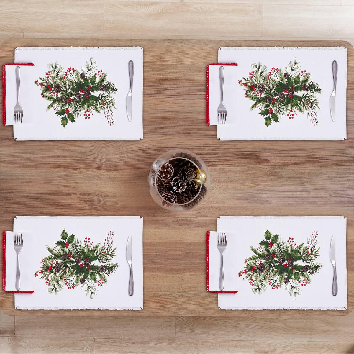 Avanti Pine & Ivy 8-Piece Placemat and Napkin Set