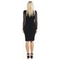 Juniors Almost Famous Mock Neck Illusion Sleeve Midi Dress - image 2