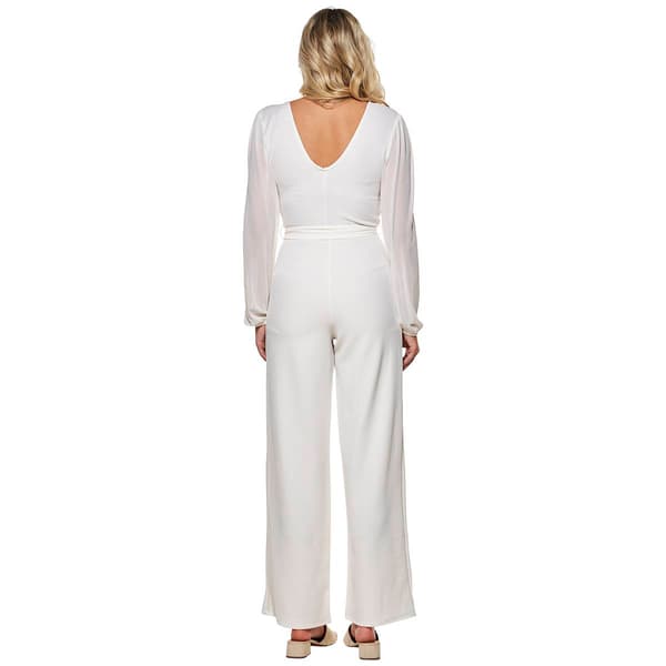 Juniors Almost Famous&#8482; Iris Mesh Wrap Jumpsuit