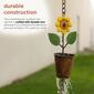 Alpine Metal Hanging Sunflower Pot Chain Rain Catcher - image 7