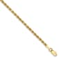 Gold Classics(tm) 10kt. 7in. Diamond-Cut Rope Chain Bracelet - image 1