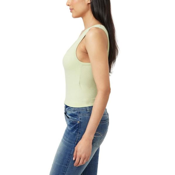 Juniors Wallflower Seamless Scoop Neck Cloud Cup Crop Tank Top