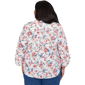 Plus Size Alfred Dunner Austin Etched Floral Butterfly Blouse - image 2