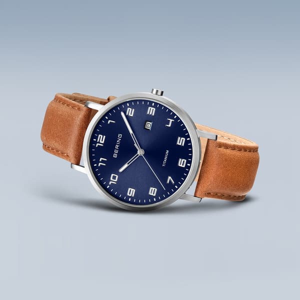 Mens BERING Slim Titanium Watch 18640-568