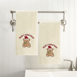 Avanti Teddy Bear 2pk. Hand Towel Set