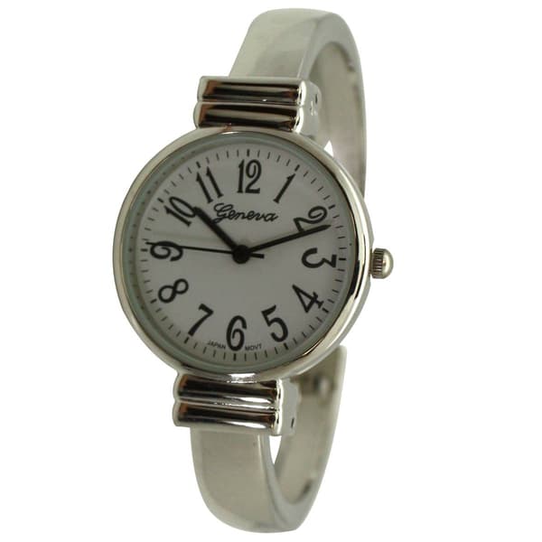 Womens Olivia Pratt™ Everyday Silver Bangle Watch - 13112
