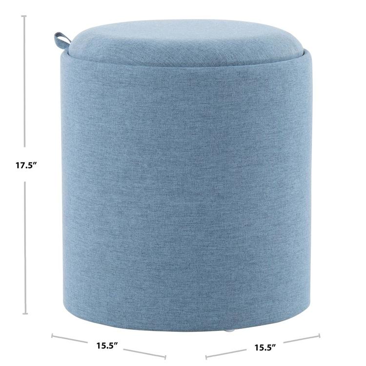 LumiSource Tray Contemporary Nesting Ottoman Set