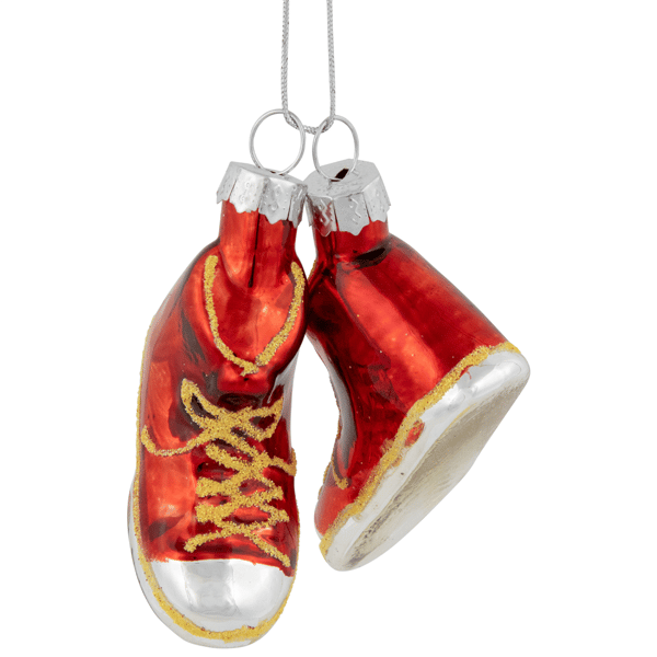 Northlight Sneakers Glass Christmas Hanging Ornament