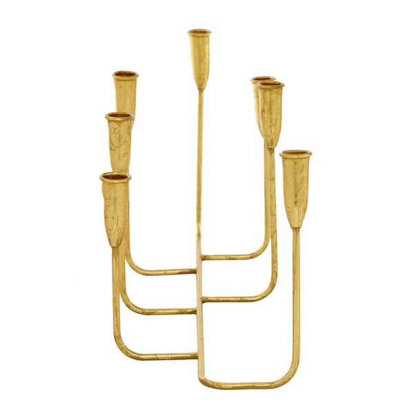 9th & Pike&#174; Gold Contemporary 7-Stick Candle Holder