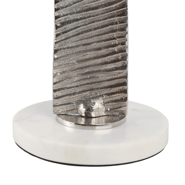 Sagebrook Home Twisted Marble Top Accent Table