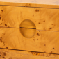 bali & pari Kayla Modern Real Burl Wood 2-Drawer Nightstand - image 5