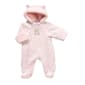 Baby Girl (3-9M) Little Me Quilted Bear Coverall - image 1