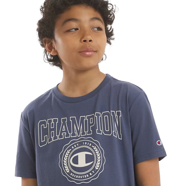 Boys (8-20) Champion® Graphic Tee - Vintage Indigo