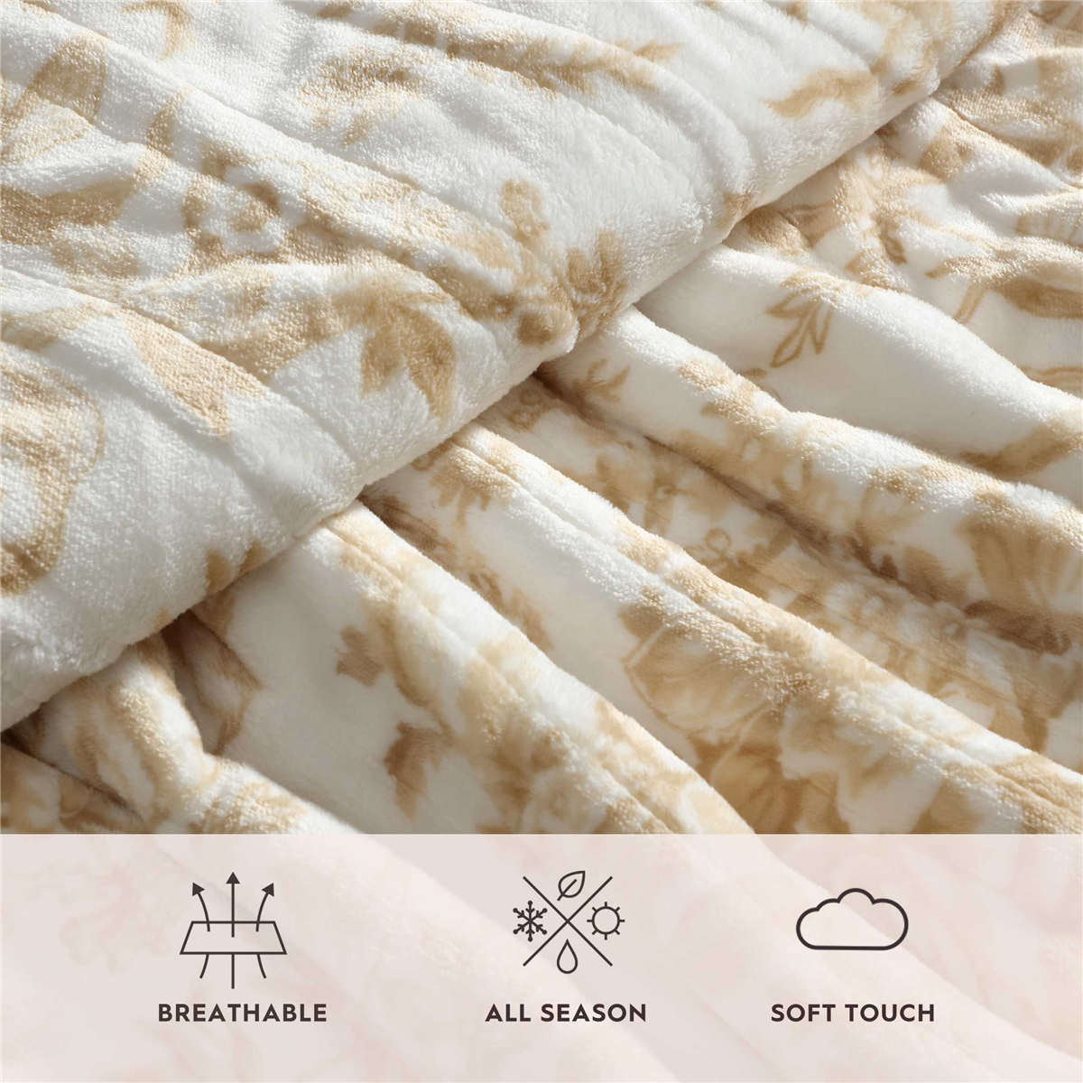 Laura Ashley® Bedford Heated Floral Blanket