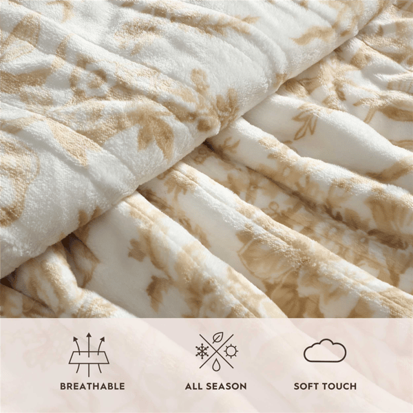 Laura Ashley&#174; Bedford Heated Floral Blanket