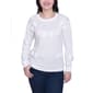 Womens NY Collection All Over Bow Detail Tee - image 1