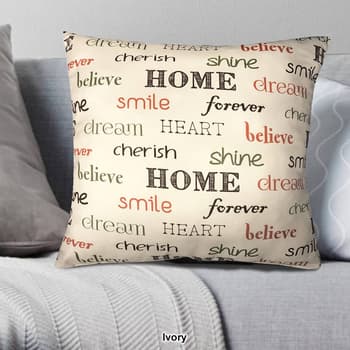 Universal Home Fashions Inspire Decorative Pillow - 18x18 - Boscov's