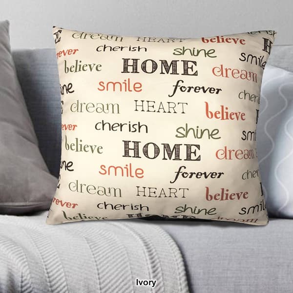 Universal Home Fashions Inspire Decorative Pillow - 18x18