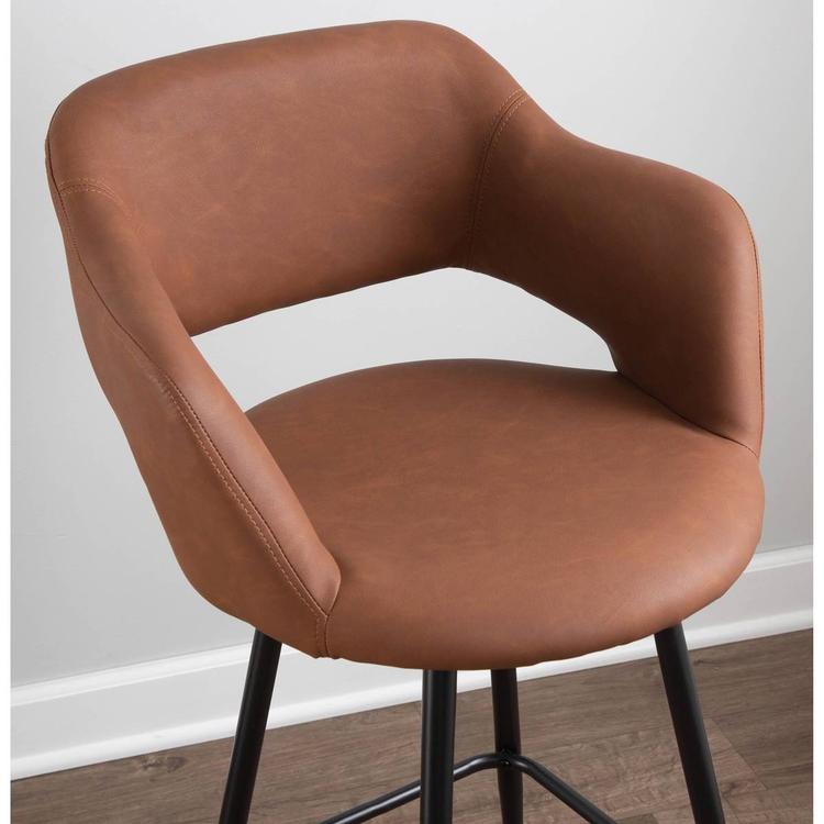 LumiSource Margarite Contemporary Counter Stools - Set of 2