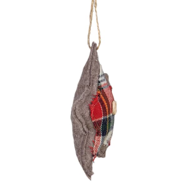 Northlight Seasonal Star Shaped Plush Christmas Ornament
