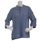 Petite Robert Louis 3/4 Sleeve Mock Neck Popcorn Sweater - image 1