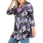 Plus Size 24/7 Comfort Apparel Paisley 3/4 Sleeve Tunic - image 3