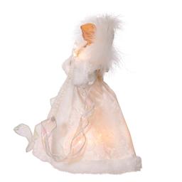 Kurt S. Adler 10in. UL 10-Light White Angel Tree Topper