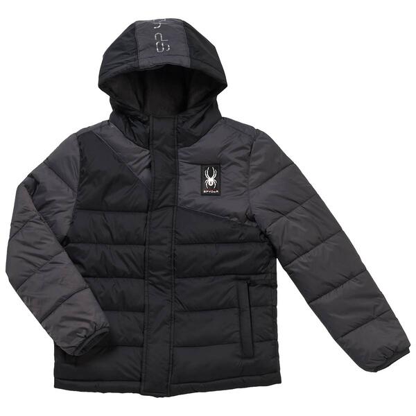 Boys (8-20) Spyder Circuit Puffer Jacket - Black - image 